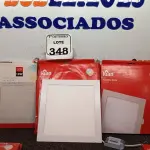 LOTE 348 - 10 LUMINÁRIAS DE LED PAINEL SLIM TAMANHOS DIVERSOS KIAN 18W 100-240V.  (NO ESTADO) ATENÇÃO! FAZER A VISITAÇÃO ANTES DE ARREMATAR, NÃO SABEMOS SE FUNCIONA. LEILÃO NÃO TEM GARANTIA E NEM DEVOLUÇÃO, SUJEITO A POSSÍVEIS AVARIAS VISÍVEIS/OCULTAS E/OU AUSÊNCIA DE COMPONENTES.
