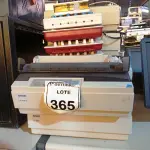 LOTE 365 - 05 IMPRESSORAS INCOMPLETAS MARCAS E MODELOS DIVERSOS. (NO ESTADO) ATENÇÃO! FAZER A VISITAÇÃO ANTES DE ARREMATAR, NÃO SABEMOS SE FUNCIONA. LEILÃO NÃO TEM GARANTIA E NEM DEVOLUÇÃO, SUJEITO A POSSÍVEIS AVARIAS VISÍVEIS/OCULTAS E/OU AUSÊNCIA DE COMPONENTES.