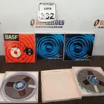 LOTE 332 - 05 FITAS DE ROLO P/ GRAVADOR. (NO ESTADO) ATENÇÃO! FAZER A VISITAÇÃO ANTES DE ARREMATAR, NÃO SABEMOS SE FUNCIONA. LEILÃO NÃO TEM GARANTIA E NEM DEVOLUÇÃO, SUJEITO A POSSÍVEIS AVARIAS VISÍVEIS/OCULTAS E/OU AUSÊNCIA DE COMPONENTES.