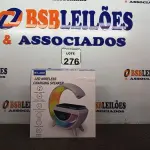 LOTE 276 - 01 LED WIRELLES CHARGING SPEAKER. LUMINÁRIA DE MESA RGB CAIXA DE SOM CARREGADOR POR INDUÇÃO DESPERTADOR RÁDIO RELÓGIO.  (NO ESTADO) ATENÇÃO! FAZER A VISITAÇÃO ANTES DE ARREMATAR, NÃO SABEMOS SE FUNCIONA. LEILÃO NÃO TEM GARANTIA E NEM DEVOLUÇÃO, SUJEITO A POSSÍVEIS AVARIAS VISÍVEIS/OCULTAS E/OU AUSÊNCIA DE COMPONENTES.