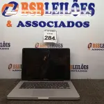 LOTE 284 - 01 MACBOOK PRO SEM FONTE. (NO ESTADO) ATENÇÃO! FAZER A VISITAÇÃO ANTES DE ARREMATAR, NÃO SABEMOS SE FUNCIONA. LEILÃO NÃO TEM GARANTIA E NEM DEVOLUÇÃO, SUJEITO A POSSÍVEIS AVARIAS VISÍVEIS/OCULTAS E/OU AUSÊNCIA DE COMPONENTES.