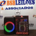 LOTE 280 - 01 CAIXA DE SOM WIRELESS SPEAKER MODELO KTS-1237(NOVO) (NO ESTADO) ATENÇÃO! FAZER A VISITAÇÃO ANTES DE ARREMATAR, NÃO SABEMOS SE FUNCIONA. LEILÃO NÃO TEM GARANTIA E NEM DEVOLUÇÃO, SUJEITO A POSSÍVEIS AVARIAS VISÍVEIS/OCULTAS E/OU AUSÊNCIA DE COMPONENTES.
