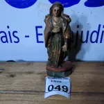 LOTE 049 - 01 IMAGEM DE SANTO SÉCULO XIX. (NO ESTADO)