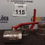LOTE 115 - 06 REGISTROS DE ÁGUA 1¹/2”. (NO ESTADO) ATENÇÃO! FAZER A VISITAÇÃO ANTES DE ARREMATAR, NÃO SABEMOS SE FUNCIONA. LEILÃO NÃO TEM GARANTIA E NEM DEVOLUÇÃO, SUJEITO A POSSÍVEIS AVARIAS VISÍVEIS/OCULTAS E/OU AUSÊNCIA DE COMPONENTES.