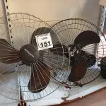 LOTE 151 - 02 VENTILADORES DE PAREDE MARCA VENTISOL E CEMAF E 02 MOTORES DE VENTILADORES AVULSOS. (NO ESTADO) ATENÇÃO! FAZER A VISITAÇÃO ANTES DE ARREMATAR, NÃO SABEMOS SE FUNCIONA. LEILÃO NÃO TEM GARANTIA E NEM DEVOLUÇÃO, SUJEITO A POSSÍVEIS AVARIAS VISÍVEIS/OCULTAS E/OU AUSÊNCIA DE COMPONENTES.