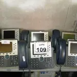 LOTE 109 - 06 APARELHOS TELEFÔNICOS MARCA SYSTEM. (NO ESTADO) ATENÇÃO! FAZER A VISITAÇÃO ANTES DE ARREMATAR, NÃO SABEMOS SE FUNCIONA. LEILÃO NÃO TEM GARANTIA E NEM DEVOLUÇÃO, SUJEITO A POSSÍVEIS AVARIAS VISÍVEIS/OCULTAS E/OU AUSÊNCIA DE COMPONENTES.