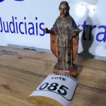 LOTE 085 - 01 IMAGEM DE SANTO SÉCULO XIX. (NO ESTADO)