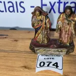 LOTE 074 - 01 IMAGEM DE SANTO SÉCULO XIX. (NO ESTADO)