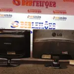 LOTE 136 - 02 MONITORES MARCAS SAMSUNG E LG. (NO ESTADO) ATENÇÃO! FAZER A VISITAÇÃO ANTES DE ARREMATAR, NÃO SABEMOS SE FUNCIONA. LEILÃO NÃO TEM GARANTIA E NEM DEVOLUÇÃO, SUJEITO A POSSÍVEIS AVARIAS VISÍVEIS/OCULTAS E/OU AUSÊNCIA DE COMPONENTES.