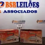 LOTE 127 - 02 FERROS DE PASSAR ROUPAS A GÁS. (NO ESTADO) ATENÇÃO! FAZER A VISITAÇÃO ANTES DE ARREMATAR, NÃO SABEMOS SE FUNCIONA. LEILÃO NÃO TEM GARANTIA E NEM DEVOLUÇÃO, SUJEITO A POSSÍVEIS AVARIAS VISÍVEIS/OCULTAS E/OU AUSÊNCIA DE COMPONENTES.