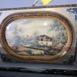 LOTE 107 - 01 PAISAGEM COM VIDRO BOMBE. (NO ESTADO)
