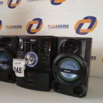 LOTE 248 - 01 APARELHO DE SOM MINI SYSTEM MARCA PHILIPS. (NO ESTADO) ATENÇÃO! FAZER A VISITAÇÃO ANTES DE ARREMATAR, NÃO SABEMOS SE FUNCIONA. LEILÃO NÃO TEM GARANTIA E NEM DEVOLUÇÃO, SUJEITO A POSSÍVEIS AVARIAS VISÍVEIS/OCULTAS E/OU AUSÊNCIA DE COMPONENTES.