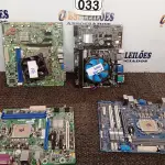 LOTE 033 - 04 PLACAS-MÃE PARA PC. (NO ESTADO) ATENÇÃO! FAZER A VISITAÇÃO ANTES DE ARREMATAR, NÃO SABEMOS SE FUNCIONA. LEILÃO NÃO TEM GARANTIA E NEM DEVOLUÇÃO, SUJEITO A POSSÍVEIS AVARIAS VISÍVEIS/OCULTAS E/OU AUSÊNCIA DE COMPONENTES.