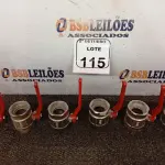 LOTE 115 - 06 REGISTROS DE ÁGUA 1¹/2”. (NO ESTADO) ATENÇÃO! FAZER A VISITAÇÃO ANTES DE ARREMATAR, NÃO SABEMOS SE FUNCIONA. LEILÃO NÃO TEM GARANTIA E NEM DEVOLUÇÃO, SUJEITO A POSSÍVEIS AVARIAS VISÍVEIS/OCULTAS E/OU AUSÊNCIA DE COMPONENTES.