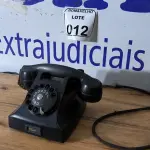 LOTE 012 - 01 TELEFONE PRETO EM BAQUELITE ANOS 50. (NO ESTADO)