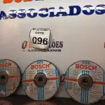 LOTE 096 - 10 DISCOS DE DESBASTE DIVERSOS. (NO ESTADO) ATENÇÃO! FAZER A VISITAÇÃO ANTES DE ARREMATAR, NÃO SABEMOS SE FUNCIONA. LEILÃO NÃO TEM GARANTIA E NEM DEVOLUÇÃO, SUJEITO A POSSÍVEIS AVARIAS VISÍVEIS/OCULTAS E/OU AUSÊNCIA DE COMPONENTES.