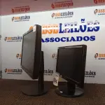 LOTE 094 - 02 MONITORES LCD. (NO ESTADO) ATENÇÃO! FAZER A VISITAÇÃO ANTES DE ARREMATAR, NÃO SABEMOS SE FUNCIONA. LEILÃO NÃO TEM GARANTIA E NEM DEVOLUÇÃO, SUJEITO A POSSÍVEIS AVARIAS VISÍVEIS/OCULTAS E/OU AUSÊNCIA DE COMPONENTES.
