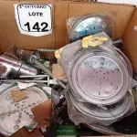 LOTE 142 - 01 LOTE COM DIVERSOS MATERIAIS HIDRÁULICOS E TAMPAS DE RALOS PARA BANHEIRO. (NO ESTADO) ATENÇÃO! FAZER A VISITAÇÃO ANTES DE ARREMATAR, NÃO SABEMOS SE FUNCIONA. LEILÃO NÃO TEM GARANTIA E NEM DEVOLUÇÃO, SUJEITO A POSSÍVEIS AVARIAS VISÍVEIS/OCULTAS E/OU AUSÊNCIA DE COMPONENTES.