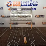 LOTE 071 - 06 ESPETOS DE 01 GRELHA. (NO ESTADO) ATENÇÃO! FAZER A VISITAÇÃO ANTES DE ARREMATAR, NÃO SABEMOS SE FUNCIONA. LEILÃO NÃO TEM GARANTIA E NEM DEVOLUÇÃO, SUJEITO A POSSÍVEIS AVARIAS VISÍVEIS/OCULTAS E/OU AUSÊNCIA DE COMPONENTES.