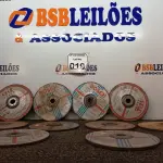 LOTE 019 - 10 DISCOS DE DESBASTE DIVERSOS. (NO ESTADO) ATENÇÃO! FAZER A VISITAÇÃO ANTES DE ARREMATAR, NÃO SABEMOS SE FUNCIONA. LEILÃO NÃO TEM GARANTIA E NEM DEVOLUÇÃO, SUJEITO A POSSÍVEIS AVARIAS VISÍVEIS/OCULTAS E/OU AUSÊNCIA DE COMPONENTES.