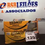 LOTE 129 - 02 CAIXAS DE VEDACIT ARGAMASSA POLIMÉRICA IMPERMEÁVEL. (NO ESTADO) ATENÇÃO! FAZER A VISITAÇÃO ANTES DE ARREMATAR, NÃO SABEMOS SE FUNCIONA. LEILÃO NÃO TEM GARANTIA E NEM DEVOLUÇÃO, SUJEITO A POSSÍVEIS AVARIAS VISÍVEIS/OCULTAS E/OU AUSÊNCIA DE COMPONENTES.