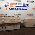 LOTE 110 - 01 APARELHO PARA ESTÉTICA CK MODELO G5V E 01 DERMOSTEAM IBRAMED. (NO ESTADO) ATENÇÃO! FAZER A VISITAÇÃO ANTES DE ARREMATAR, NÃO SABEMOS SE FUNCIONA. LEILÃO NÃO TEM GARANTIA E NEM DEVOLUÇÃO, SUJEITO A POSSÍVEIS AVARIAS VISÍVEIS/OCULTAS E/OU AUSÊNCIA DE COMPONENTES.