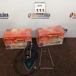 LOTE 111 - 02 FERROS DE PASSAR ROUPAS A GÁS. (NO ESTADO) ATENÇÃO! FAZER A VISITAÇÃO ANTES DE ARREMATAR, NÃO SABEMOS SE FUNCIONA. LEILÃO NÃO TEM GARANTIA E NEM DEVOLUÇÃO, SUJEITO A POSSÍVEIS AVARIAS VISÍVEIS/OCULTAS E/OU AUSÊNCIA DE COMPONENTES.