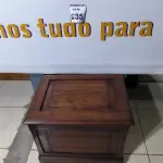 LOTE 035 - 01 VASO SANITÁRIO- VIAGENS MARÍTIMAS ORIGINAL USADO ATÉ ANOS 30. (NO ESTADO) (NO ESTADO)