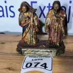LOTE 074 - 01 IMAGEM DE SANTO SÉCULO XIX. (NO ESTADO)