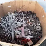 LOTE 186 - 01 LOTE C GRANDE QUANTIDADE DE ARROELAS DE FERRO E MATERIAIS DIVERSOS. (NO ESTADO) ATENÇÃO! FAZER A VISITAÇÃO ANTES DE ARREMATAR, NÃO SABEMOS SE FUNCIONA. LEILÃO NÃO TEM GARANTIA E NEM DEVOLUÇÃO, SUJEITO A POSSÍVEIS AVARIAS VISÍVEIS/OCULTAS E/OU AUSÊNCIA DE COMPONENTES.