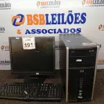 LOTE 191 - 01 CPU COM TECLADO E 01 MONITOR. (NO ESTADO) ATENÇÃO! FAZER A VISITAÇÃO ANTES DE ARREMATAR, NÃO SABEMOS SE FUNCIONA. LEILÃO NÃO TEM GARANTIA E NEM DEVOLUÇÃO, SUJEITO A POSSÍVEIS AVARIAS VISÍVEIS/OCULTAS E/OU AUSÊNCIA DE COMPONENTES.