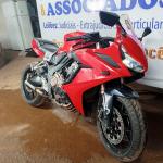 LOTE 008 - 01 MOTO HONDA/CBR 650R; COR VERMELHA; ANO 2022. (NO ESTADO) (TODOS DOCUMENTOS 2024 PAGOS)
