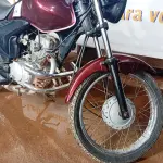 LOTE 004 - 01 MOTO HONDA/CG150 FAN ESI; COR VINHO; ANO 2011. (NO ESTADO) (TODOS DOCUMENTOS 2024 PAGOS)