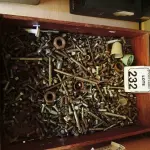 LOTE 232 - 01 LOTE COM GRANDE QUANTIDADE DE PARAFUSOS TAMANHOS DIVERSOS. (NO ESTADO) ATENÇÃO! FAZER A VISITAÇÃO ANTES DE ARREMATAR, NÃO SABEMOS SE FUNCIONA. LEILÃO NÃO TEM GARANTIA E NEM DEVOLUÇÃO, SUJEITO A POSSÍVEIS AVARIAS VISÍVEIS/OCULTAS E/OU AUSÊNCIA DE COMPONENTES.