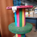 LOTE 276 - 02 CARRETEIS DE FIO DE MADEIRA COM RODINHAS. (NO ESTADO) ATENÇÃO! FAZER A VISITAÇÃO ANTES DE ARREMATAR, NÃO SABEMOS SE FUNCIONA. LEILÃO NÃO TEM GARANTIA E NEM DEVOLUÇÃO, SUJEITO A POSSÍVEIS AVARIAS VISÍVEIS/OCULTAS E/OU AUSÊNCIA DE COMPONENTES.