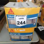 LOTE 244 - 02 CAIXAS DE SIKATOP-100. (NO ESTADO) ATENÇÃO! FAZER A VISITAÇÃO ANTES DE ARREMATAR, NÃO SABEMOS SE FUNCIONA. LEILÃO NÃO TEM GARANTIA E NEM DEVOLUÇÃO, SUJEITO A POSSÍVEIS AVARIAS VISÍVEIS/OCULTAS E/OU AUSÊNCIA DE COMPONENTES.