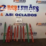 LOTE 181 - 10 PONTEIROS DE FERRO MARCAS E MODELOS DIVERSOS. (NO ESTADO) ATENÇÃO! FAZER A VISITAÇÃO ANTES DE ARREMATAR, NÃO SABEMOS SE FUNCIONA. LEILÃO NÃO TEM GARANTIA E NEM DEVOLUÇÃO, SUJEITO A POSSÍVEIS AVARIAS VISÍVEIS/OCULTAS E/OU AUSÊNCIA DE COMPONENTES.
