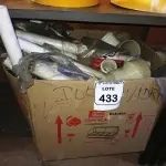 LOTE 433 - 01 LOTE C/MATERIAIS HIDRÁULICOS DIVERSOS. (NO ESTADO) ATENÇÃO! FAZER A VISITAÇÃO ANTES DE ARREMATAR, NÃO SABEMOS SE FUNCIONA. LEILÃO NÃO TEM GARANTIA E NEM DEVOLUÇÃO, SUJEITO A POSSÍVEIS AVARIAS VISÍVEIS/OCULTAS E/OU AUSÊNCIA DE COMPONENTES.