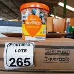 LOTE 265 - 12 REJUNTES ACRÍLICO 1KG CADA. (NO ESTADO) ATENÇÃO! FAZER A VISITAÇÃO ANTES DE ARREMATAR, NÃO SABEMOS SE FUNCIONA. LEILÃO NÃO TEM GARANTIA E NEM DEVOLUÇÃO, SUJEITO A POSSÍVEIS AVARIAS VISÍVEIS/OCULTAS E/OU AUSÊNCIA DE COMPONENTES.