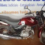 LOTE 004 - 01 MOTO HONDA/CG150 FAN ESI; COR VINHO; ANO 2011. (NO ESTADO) (TODOS DOCUMENTOS 2024 PAGOS)