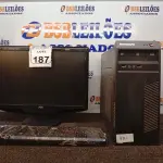 LOTE 187 - 01 CPU COM TECLADO E 01 MONITOR. (NO ESTADO) ATENÇÃO! FAZER A VISITAÇÃO ANTES DE ARREMATAR, NÃO SABEMOS SE FUNCIONA. LEILÃO NÃO TEM GARANTIA E NEM DEVOLUÇÃO, SUJEITO A POSSÍVEIS AVARIAS VISÍVEIS/OCULTAS E/OU AUSÊNCIA DE COMPONENTES.