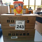 LOTE 243 - 12 REJUNTES ACRÍLICO 1KG CADA. (NO ESTADO) ATENÇÃO! FAZER A VISITAÇÃO ANTES DE ARREMATAR, NÃO SABEMOS SE FUNCIONA. LEILÃO NÃO TEM GARANTIA E NEM DEVOLUÇÃO, SUJEITO A POSSÍVEIS AVARIAS VISÍVEIS/OCULTAS E/OU AUSÊNCIA DE COMPONENTES.