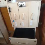 LOTE 284 - 02 GAVETEIROS COM 03 GAVETAS CADA. (NO ESTADO) ATENÇÃO! FAZER A VISITAÇÃO ANTES DE ARREMATAR, NÃO SABEMOS SE FUNCIONA. LEILÃO NÃO TEM GARANTIA E NEM DEVOLUÇÃO, SUJEITO A POSSÍVEIS AVARIAS VISÍVEIS/OCULTAS E/OU AUSÊNCIA DE COMPONENTES.