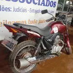 LOTE 004 - 01 MOTO HONDA/CG150 FAN ESI; COR VINHO; ANO 2011. (NO ESTADO) (TODOS DOCUMENTOS 2024 PAGOS)