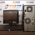 LOTE 218 - 01 CPU COM TECLADO E 01 MONITOR. (NO ESTADO) ATENÇÃO! FAZER A VISITAÇÃO ANTES DE ARREMATAR, NÃO SABEMOS SE FUNCIONA. LEILÃO NÃO TEM GARANTIA E NEM DEVOLUÇÃO, SUJEITO A POSSÍVEIS AVARIAS VISÍVEIS/OCULTAS E/OU AUSÊNCIA DE COMPONENTES.