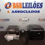 LOTE 048 - 02 IMPRESSORAS DE ETIQUETAS MARCA BRAVO E BEMATECH SENDO 01 C/FONTE. (NO ESTADO) ATENÇÃO! FAZER A VISITAÇÃO ANTES DE ARREMATAR, NÃO SABEMOS SE FUNCIONA. LEILÃO NÃO TEM GARANTIA E NEM DEVOLUÇÃO, SUJEITO A POSSÍVEIS AVARIAS VISÍVEIS/OCULTAS E/OU AUSÊNCIA DE COMPONENTES.