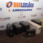 LOTE 174 - 03 NOBREAKS, 03 ESTABILIZADORES MARCAS E MODELOS DIVERSOS E 01 LEITOR DE CÓDIGO DE BARRAS. (NO ESTADO) ATENÇÃO! FAZER A VISITAÇÃO ANTES DE ARREMATAR, NÃO SABEMOS SE FUNCIONA. LEILÃO NÃO TEM GARANTIA E NEM DEVOLUÇÃO, SUJEITO A POSSÍVEIS AVARIAS VISÍVEIS/OCULTAS E/OU AUSÊNCIA DE COMPONENTES.