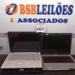 LOTE 007 - 03 NOTEBOOKS PARA RETIRADA DE PEÇAS. (NO ESTADO) ATENÇÃO! FAZER A VISITAÇÃO ANTES DE ARREMATAR, NÃO SABEMOS SE FUNCIONA. LEILÃO NÃO TEM GARANTIA E NEM DEVOLUÇÃO, SUJEITO A POSSÍVEIS AVARIAS VISÍVEIS/OCULTAS E/OU AUSÊNCIA DE COMPONENTES.