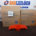 LOTE 222 - 02 CAIXAS DE LUZ OCTOGONAL. (NO ESTADO) ATENÇÃO! FAZER A VISITAÇÃO ANTES DE ARREMATAR, NÃO SABEMOS SE FUNCIONA. LEILÃO NÃO TEM GARANTIA E NEM DEVOLUÇÃO, SUJEITO A POSSÍVEIS AVARIAS VISÍVEIS/OCULTAS E/OU AUSÊNCIA DE COMPONENTES.
