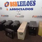 LOTE 174 - 03 NOBREAKS, 03 ESTABILIZADORES MARCAS E MODELOS DIVERSOS E 01 LEITOR DE CÓDIGO DE BARRAS. (NO ESTADO) ATENÇÃO! FAZER A VISITAÇÃO ANTES DE ARREMATAR, NÃO SABEMOS SE FUNCIONA. LEILÃO NÃO TEM GARANTIA E NEM DEVOLUÇÃO, SUJEITO A POSSÍVEIS AVARIAS VISÍVEIS/OCULTAS E/OU AUSÊNCIA DE COMPONENTES.